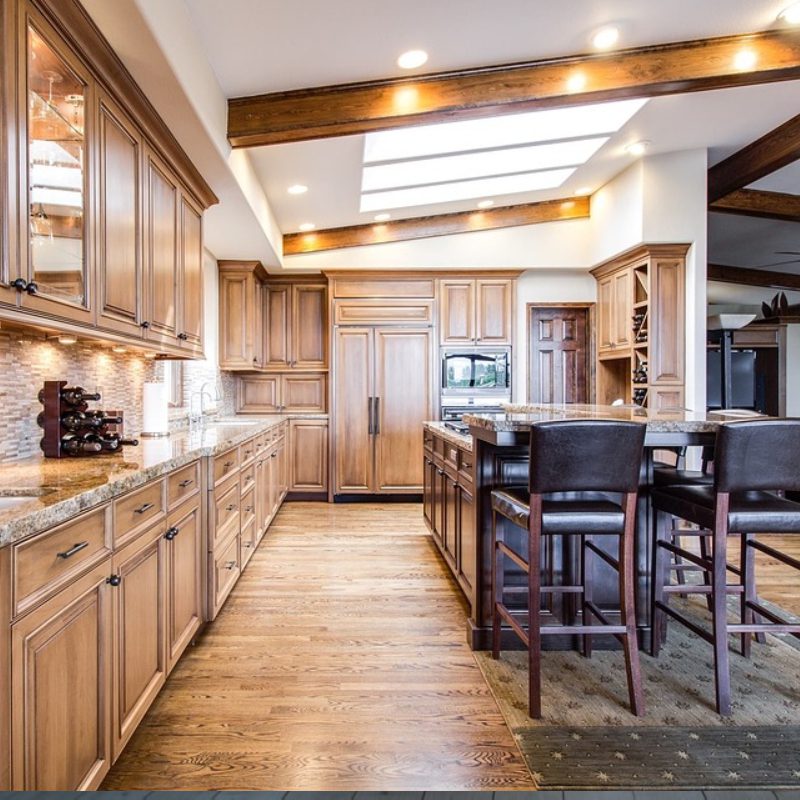 Luxurious wooden kitchen